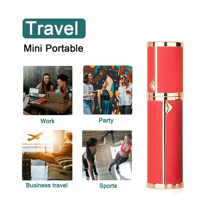 Refillable Perfume Bottle, Portable Easy Refillable Spray Bottle Pump Bottle, Pocket Size Perfume Atomizer for Men and Women