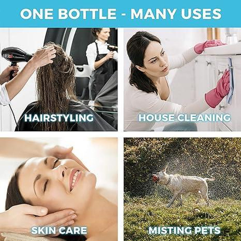 Multipurpose Clear Water Spray Bottle, Ultra Finecontinuous Water Mister Bottle, Kitchen Spray Bottle, Outdoor Furniturewater Sprayer for Hair Styling, Pets, Plants,Cleaning.