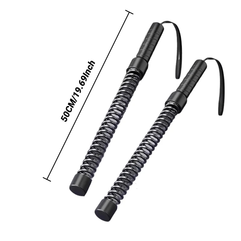Strength Training Bar Ergonomic Fitness Grip Biceps Triceps Strengthener Spring Arm Expander Muscle Trainer Stainless Steel