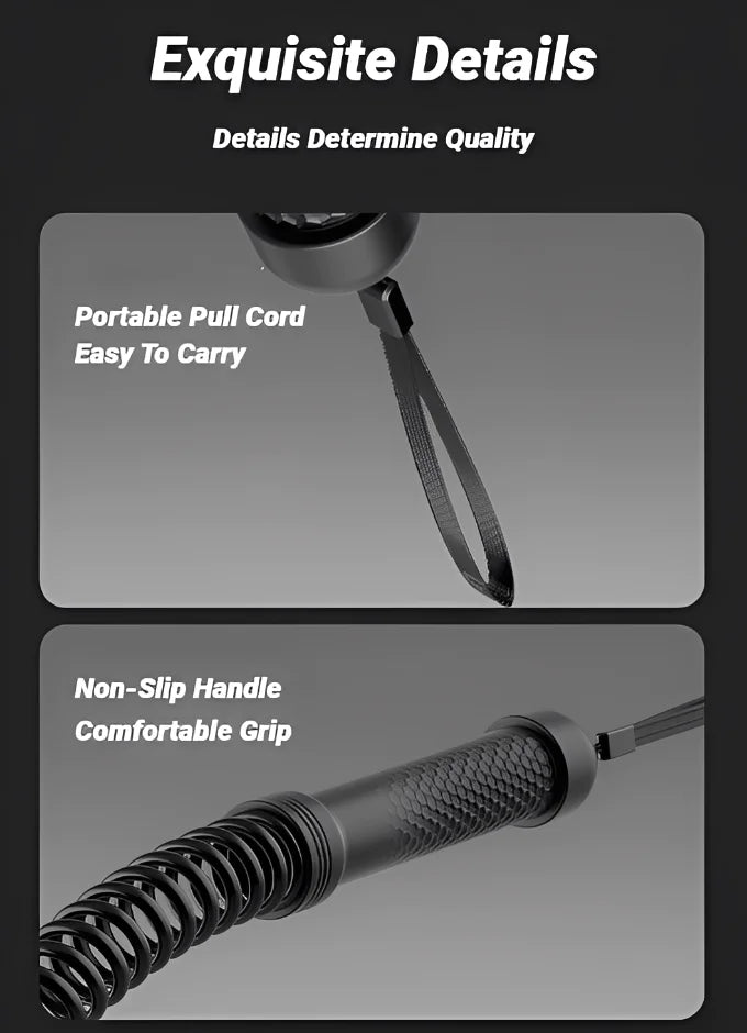 Strength Training Bar Ergonomic Fitness Grip Biceps Triceps Strengthener Spring Arm Expander Muscle Trainer Stainless Steel