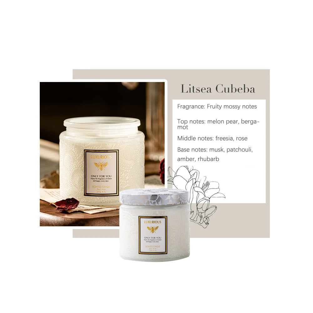 Luxury Vanilla Scented Candle