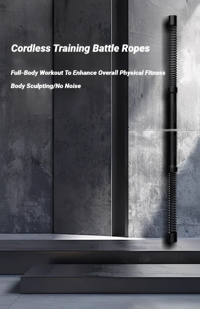 Strength Training Bar Ergonomic Fitness Grip Biceps Triceps Strengthener Spring Arm Expander Muscle Trainer Stainless Steel