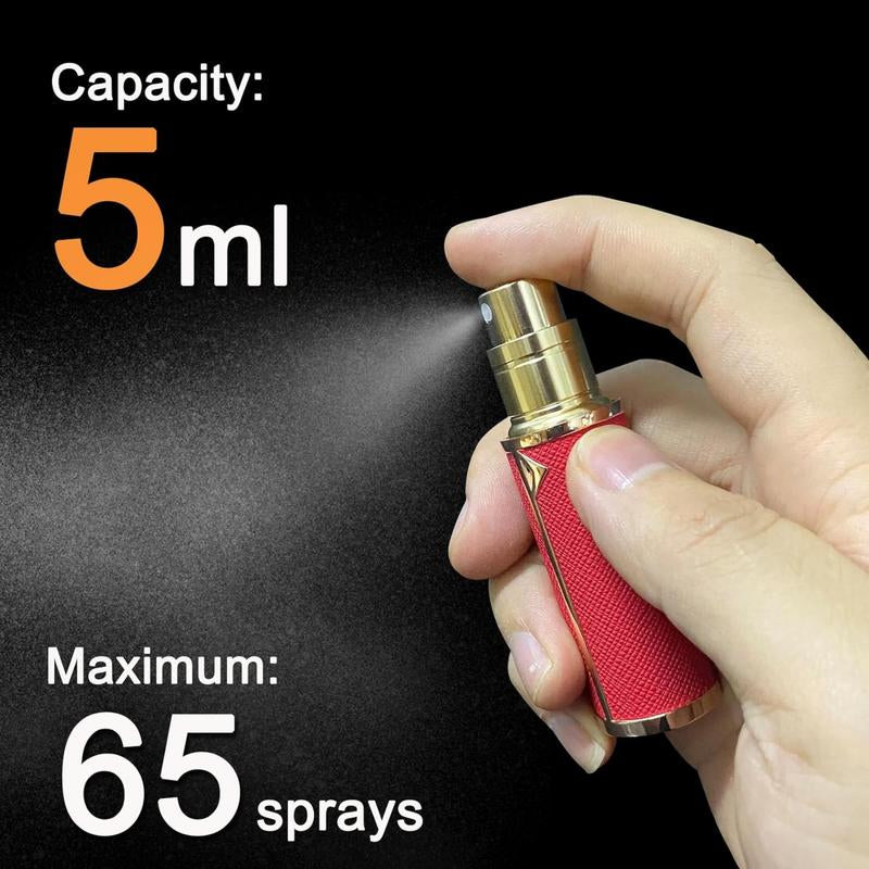 Refillable Perfume Bottle, Portable Easy Refillable Spray Bottle Pump Bottle, Pocket Size Perfume Atomizer for Men and Women